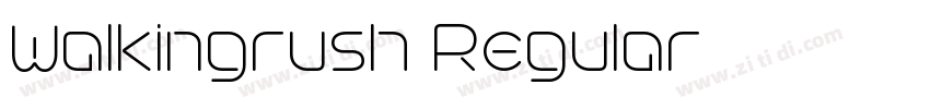 Walkingrush Regular字体转换
